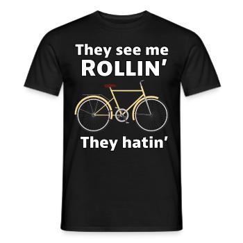 Retro Rider Vintage Vibes auf zwei Rädern Fahrradliebhaber - Männer T-Shirt - Schwarz - Vorne - AI Model Male 178 light (178cm)