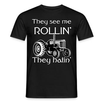 Rollin' Pride : libérez la puissance du tracteur - T-shirt homme - noir - Devant - AI Model Male 178 light (178cm)