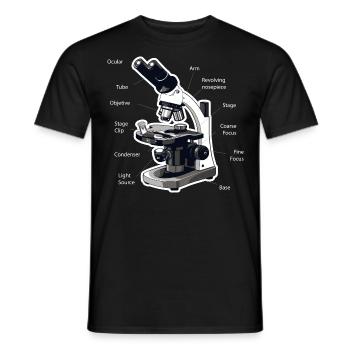 Anatomie eines Mikroskops mtla labor design - Männer T-Shirt - Schwarz - Vorne - AI Model Male 178 light (178cm)