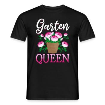 Garten Queen - Gartenliebhaberinnen - Männer T-Shirt - Schwarz - Vorne - AI Model Male 178 light (178cm)