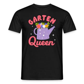 Garten Queen - Gartenliebhaberinnen - Männer T-Shirt - Schwarz - Vorne - AI Model Male 178 light (178cm)