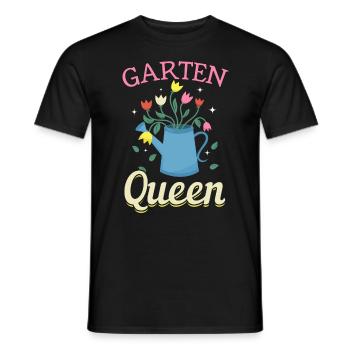 Garten Queen - Gartenliebhaberinnen - Männer T-Shirt - Schwarz - Vorne - AI Model Male 178 light (178cm)
