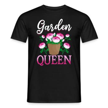 Garden Queen - Amoureux des jardins - T-shirt homme - noir - Devant - AI Model Male 178 light (178cm)