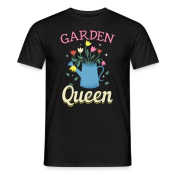 Garden Queen - Amoureux des jardins - T-shirt homme - noir - Devant - AI Model Male 178 light (178cm)