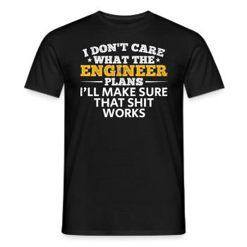 I'll make the shit work - Men's T-Shirt - black - Front - AI Model Male 178 light (178cm)