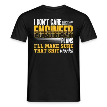 I'll make the shit work - Men's T-Shirt - black - Front - AI Model Male 178 light (178cm)
