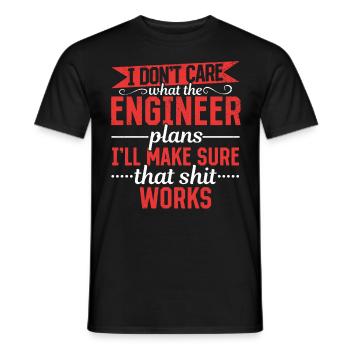 I'll make the shit work - Men's T-Shirt - black - Front - AI Model Male 178 light (178cm)