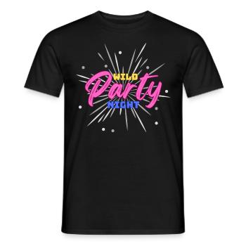 Wilde Partynacht - wilde Partynacht - Männer T-Shirt - Schwarz - Vorne - AI Model Male 178 light (178cm)