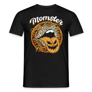 MOMSTER capture l’ d’Halloween - T-shirt homme - noir - Devant - AI Model Male 178 light (178cm)