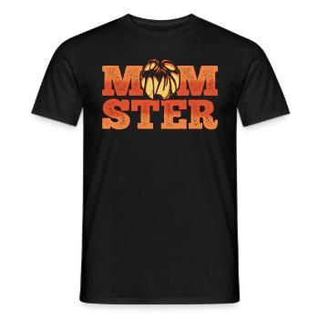 MOMSTER capture l’ d’Halloween - T-shirt homme - noir - Devant - AI Model Male 178 light (178cm)
