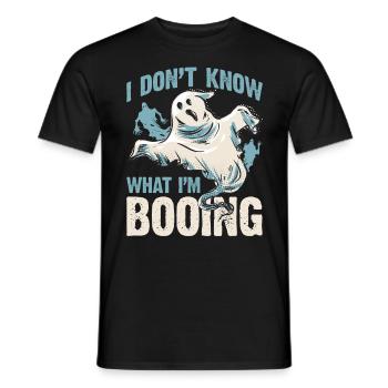 I don't know what I'm BOOING - Männer T-Shirt - Schwarz - Vorne - AI Model Male 178 light (178cm)