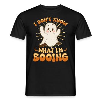 I don't know what I'm BOOING - Männer T-Shirt - Schwarz - Vorne - AI Model Male 178 light (178cm)