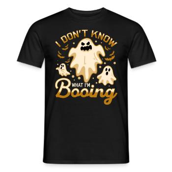 I don't know what I'm BOOING - Männer T-Shirt - Schwarz - Vorne - AI Model Male 178 light (178cm)