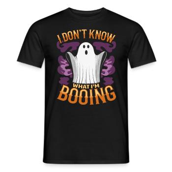 I don't know what I'm BOOING - Männer T-Shirt - Schwarz - Vorne - AI Model Male 178 light (178cm)