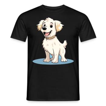 Conception de chien mignon pour les propriétaires de chiens - T-shirt homme - noir - Devant - AI Model Male 178 light (178cm)