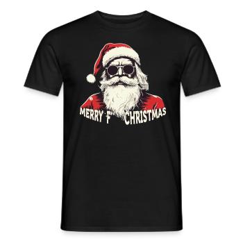 Santa Claus - Men's T-Shirt - black - Front - AI Model Male 178 light (178cm)