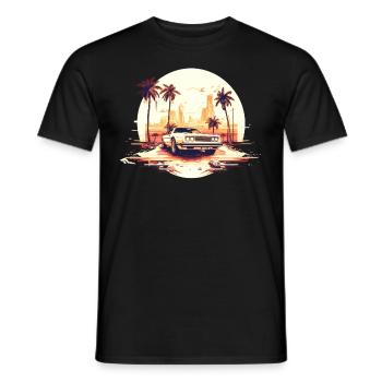 Muscle-Car (Muscle-Car) - Männer T-Shirt - Schwarz - Vorne - AI Model Male 178 light (178cm)