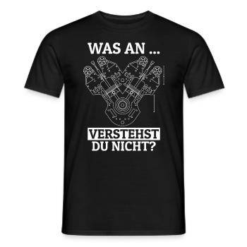 Was an.. verstehst du nicht? Humorvolle Weisheiten - Männer T-Shirt - Schwarz - Vorne - AI Model Male 178 light (178cm)