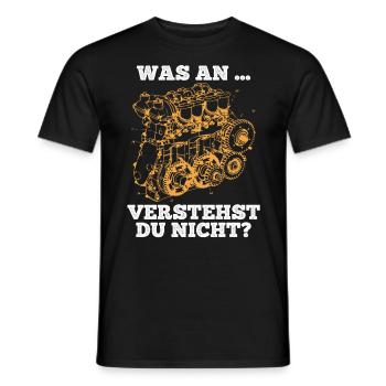 Was an.. verstehst du nicht? Humorvolle Weisheiten - Männer T-Shirt - Schwarz - Vorne - AI Model Male 178 light (178cm)