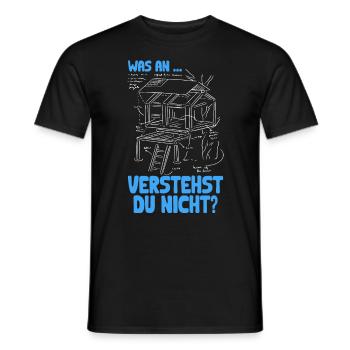 Was an.. verstehst du nicht? Humorvolle Weisheiten - Männer T-Shirt - Schwarz - Vorne - AI Model Male 178 light (178cm)
