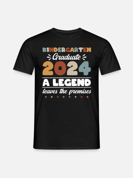 Proud Kindergarten Graduate 2024 - Men's T-Shirt - black