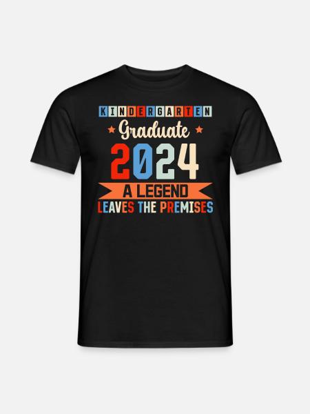 Proud Kindergarten Graduate 2024 - Men's T-Shirt - black