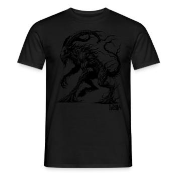 Slave, Leshy Créature mythique, Païen, Forêt, Nature - T-shirt homme - noir - Devant - AI Model Male 178 light (178cm)