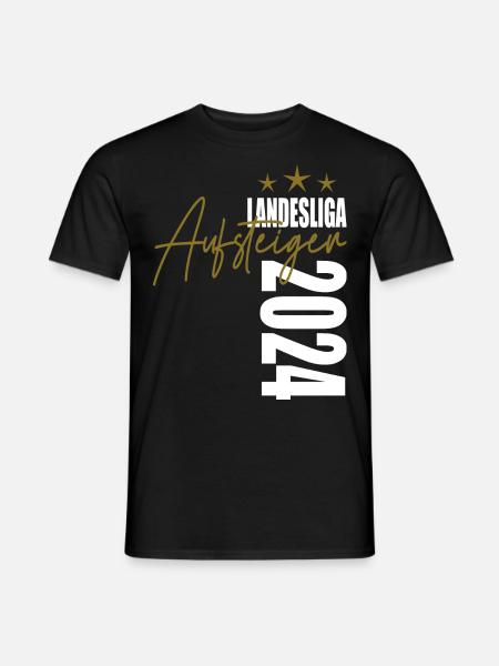 Aufsteiger Landesliga 2024 Aufstiegstrikot - Männer T-Shirt - Schwarz