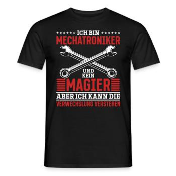 KFZ mein Handwerk beherrsche ich meisterhaf - Männer T-Shirt - Schwarz - Vorne - AI Model Male 178 light (178cm)