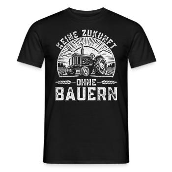 Keine Zukunft ohne Bauern - Männer T-Shirt - Schwarz - Vorne - AI Model Male 178 light (178cm)