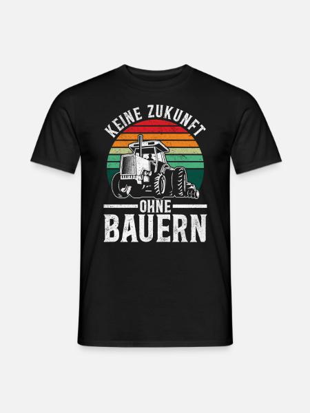 Keine Zukunft ohne Bauern - Männer T-Shirt - Schwarz