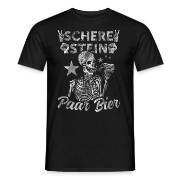 Schere, Stein, Paar, Bier - das perfekte Outfit - Männer T-Shirt - Schwarz - Vorne - AI Model Male 178 light (178cm)