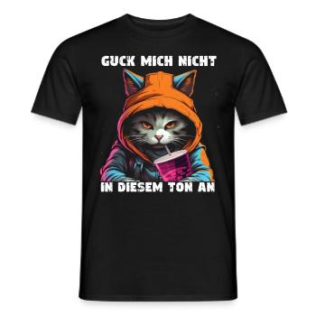 Ne me regardez pas sur ce ton ! - T-shirt homme - noir - Devant - AI Model Male 178 light (178cm)