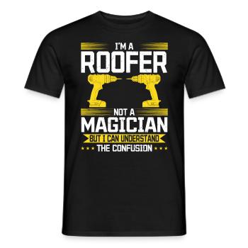 Pas un magicien, mais un maître de son art ! - T-shirt homme - noir - Devant - AI Model Male 178 light (178cm)