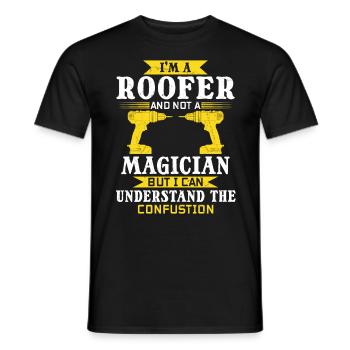 Pas un magicien, mais un maître de son art ! - T-shirt homme - noir - Devant - AI Model Male 178 light (178cm)