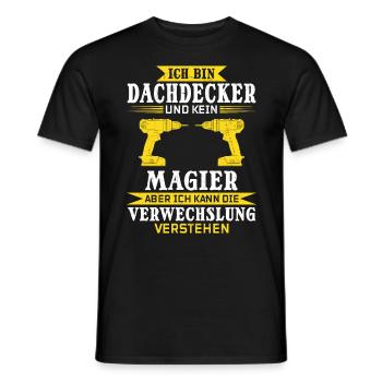 Pas un magicien, mais un maître de son art ! - T-shirt homme - noir - Devant - AI Model Male 178 light (178cm)