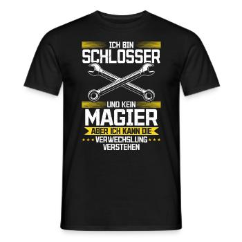 I'm a locksmith and not a magician - Men's T-Shirt - black - Front - AI Model Male 178 light (178cm)