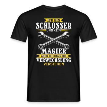I'm a locksmith and not a magician - Men's T-Shirt - black - Front - AI Model Male 178 light (178cm)