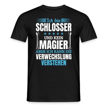 I'm a locksmith and not a magician - Men's T-Shirt - black - Front - AI Model Male 178 light (178cm)