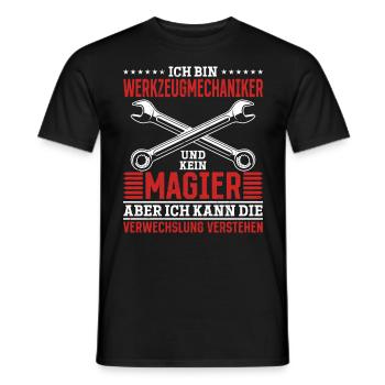 Je suis un outilleur et non un magicien - T-shirt homme - noir - Devant - AI Model Male 178 light (178cm)