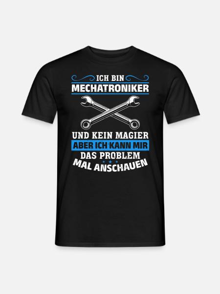 Mechatroniker-Shirt Technikzauber in Aktion - Männer T-Shirt - Schwarz