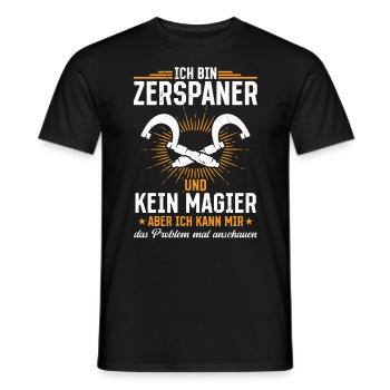 Precision instead of magic - Men's T-Shirt - black - Front - AI Model Male 178 light (178cm)