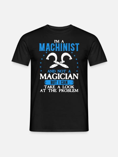 Precision instead of magic - Men's T-Shirt - black