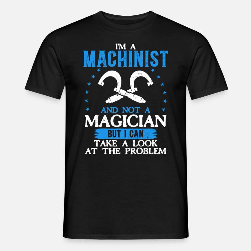 Precision instead of magic - Men's T-Shirt - black
