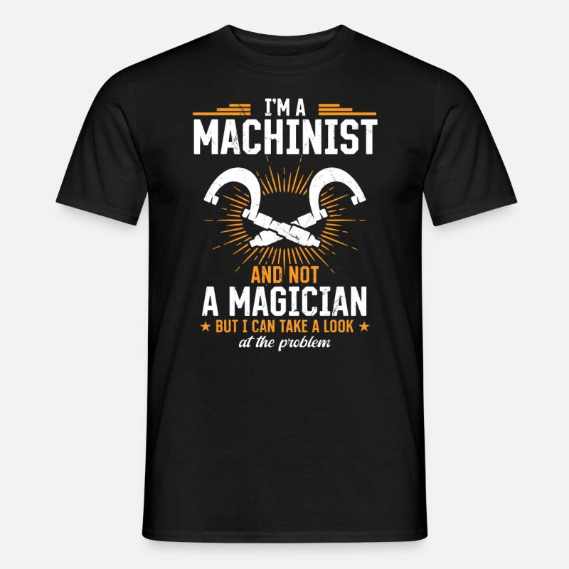 Precision instead of magic - Men's T-Shirt - black