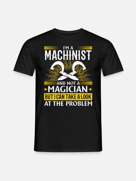 Precision instead of magic - Men's T-Shirt - black