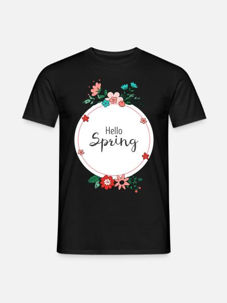 Bienvenue au printemps - T-shirt homme - noir
