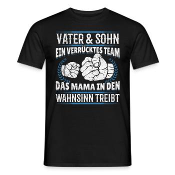 Father & Son Strong & Hilarious Together - Men's T-Shirt - black - Front - AI Model Male 178 light (178cm)