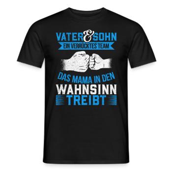 Father & Son Strong & Hilarious Together - Men's T-Shirt - black - Front - AI Model Male 178 light (178cm)