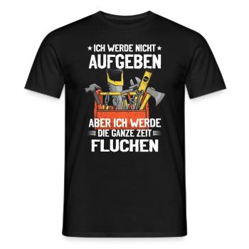 Artisan N’abandonnez jamais, jurez de manière créative ! - T-shirt homme - noir - Devant - AI Model Male 178 light (178cm)